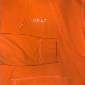 Orange OBEY Hoodie